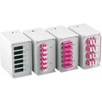 EFB Elektronik prednja ploča za 6 x SC-D, LC quad s rupama za vijke 1,7 mm