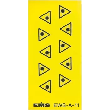 EFB Elektronik naljepnica upozorenja na laser, samoljepljiva, 50x50 mm, žuto/crna, 10 komada