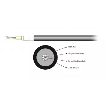 EFB Elektronik INFRALAN optički kabel U-DQ(ZN)BH 50/125 µm OM2, 1750 N (54212,1L-CPR)