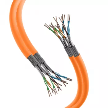 EFB Elektronik INFRALAN Cat.7 1000 AWG23 S/FTP 2x4P CPR Eca narančasti 25m