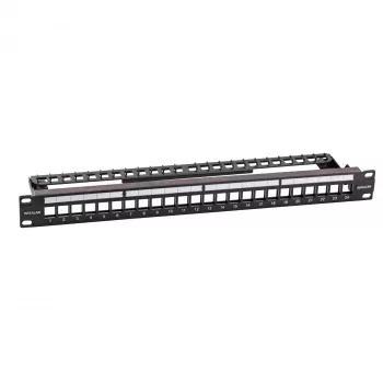 EFB Elektronik 19 inch 24-portni 1U prazni patch panel za Keystone module, RAL7035 (svijetlosivi)