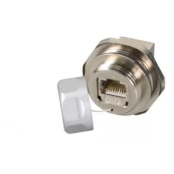 EFB Elektronik RJ45 Cat.6A IP67 prolazna spojnica, žensko/žensko, M25, servisni port (IP67DFKRJ45FLHS)