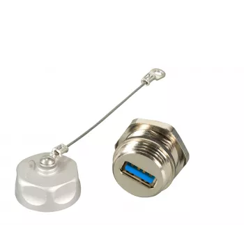 EFB Elektronik USB 3.0 IP67 prolazna spojnica Type-A utičnica / Type-A utičnica