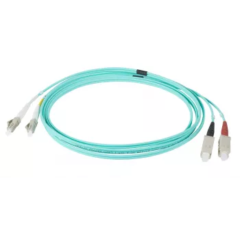 EFB Elektronik IPL-DR-LCUSCU-3-1000 optički patch kabel, 10 m, OM3, LC na SC, Aqua