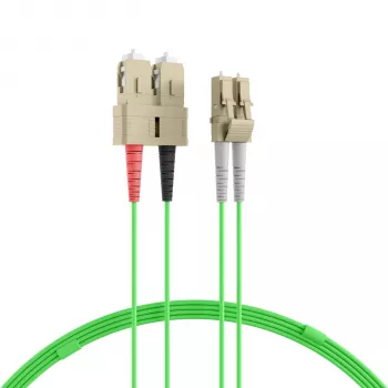 EFB Elektronik IPL-DR-LCUSCU-5-0300 OM5 optički patch kabel LC-SC 3 m LSZH limetno zelena