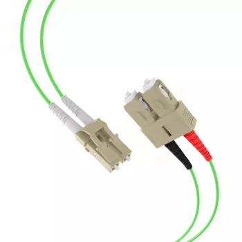 EFB Elektronik IPL-DR-LCUSCU-5-1000 optički patch kabel, OM5, LC-SC, 10 m, LSZH, limetno zelena