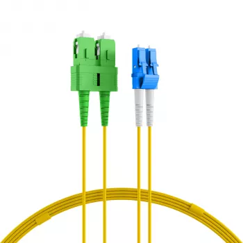 EFB Elektronik Duplex Jumper LC-SC/APC 9/125µm OS2 LSZH žuti 2,0mm 35m