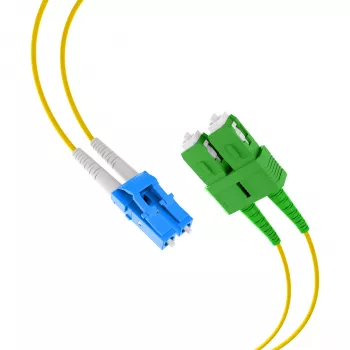 EFB Elektronik Duplex Jumper LC-SC/APC 9/125µm OS2 LSZH žuti 2,0mm 35m