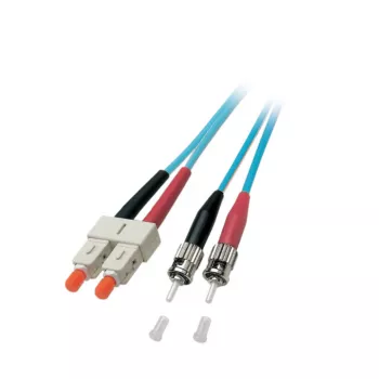 EFB Electronics Duplex Jumper SC-ST optički kabel, 50/125 OM3 LSZH, Aqua, 3,0mm, 40m