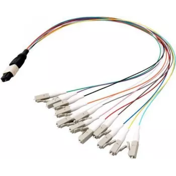 EFB Elektronik MTPM08LCOM3-0.4 MTP na LC fanout kabel, OM3, LSZH, aqua, 0,4 m