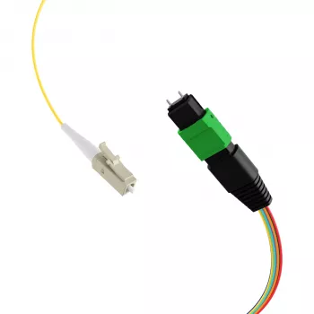 EFB MTP-M/LC 8-vlakana matrični fanout kabel OS2 LSZH žuti 0,4m