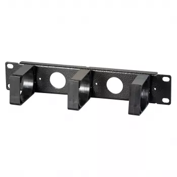 EFB Elektronik 10 inch 1U panel za upravljanje kabelima, Jet Black (RAL 9005)