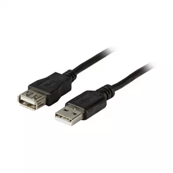 EFB Elektronik USB 2.0 produžni kabel A-A utikač na utičnicu 1,8m crni Classic