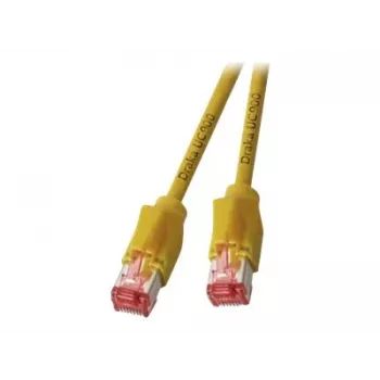 EFB Elektronik RJ45 patch kabel Cat.6A S/FTP LSZH Draka UC900 TM21 žuti 0,25m