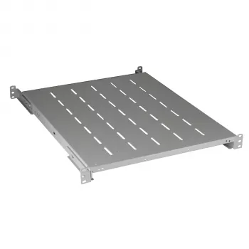 EFB Elektronik 19 inch 1U fiksna polica, dubina ugradnje 750-850 mm, nosivost 120 kg, dubina ormara 1000 mm, RAL 7035 svijetlosiva