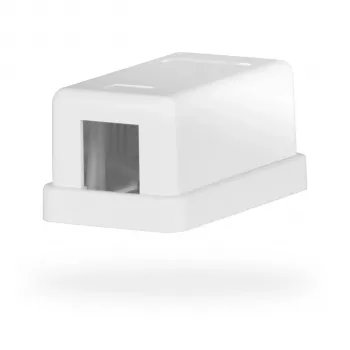 EFB Electronics keystone priključna kutija, 1 port, nadžbukna, čisto bijela, prazno kućište