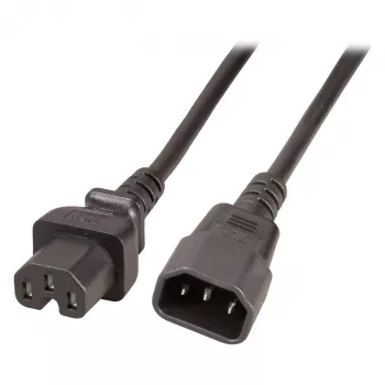 EFB Electronics produžni kabel za uređaje C14 180° - C15 180° crni 3 m 3 x 1,00 mm² VDE (EK585.3V2)