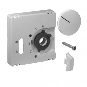 ALRE set poklopca za regulator sobne temperature JZ-037.100, čisto bijeli (RAL 9010)