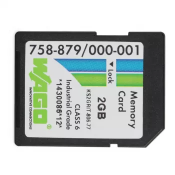 WAGO 758-879/000-001 - 2 GB - SD - NAND - 20 MB/s - 17 MB/s - crni