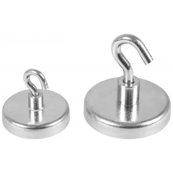 Eichner magnetske kuke srebrne, metal Ø 3,6 x 1,7 cm, 5 komada