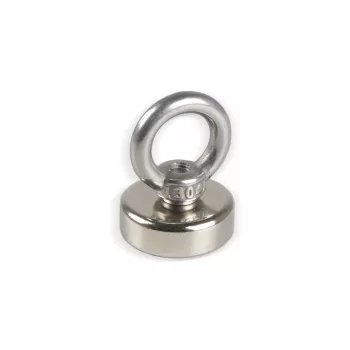 Eichner magneti s ušicom srebrni, metal Ø 2,5 x 7,7 cm, 5 komada
