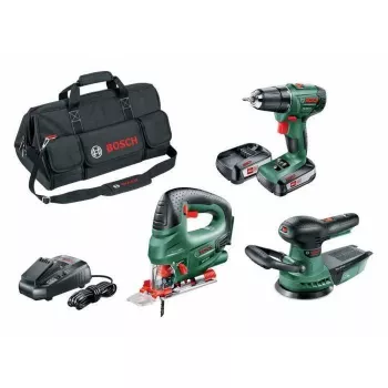 BOSCH PSR 1800 Li-2 + PST 18 Li + AdvancedOrbit 18 set akumulatorskog alata 18 V, 2 baterije (06039A310W)