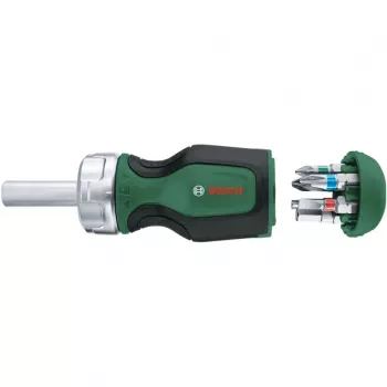 Bosch 1600A032UY račvasti odvijač s 12 bitova (25 mm) S2-čelik, 1/4 inch šesterokut, ergonomska ručka