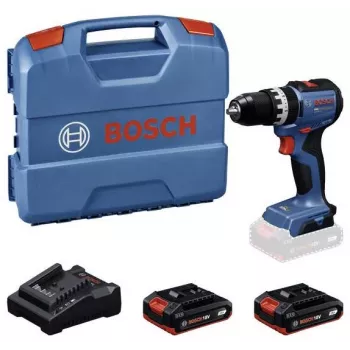 BOSCH Professional GSB 18V-52 akumulatorska udarna bušilica-odvijač set s 2 baterije 2,0 Ah, L-Case