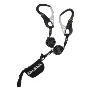 SALEWA Ergo Lanyard zip-black uvlačivi lanyard