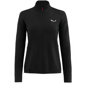 Salewa jakna Puez Waffle Hybrid PL, Black Out, ženska, M