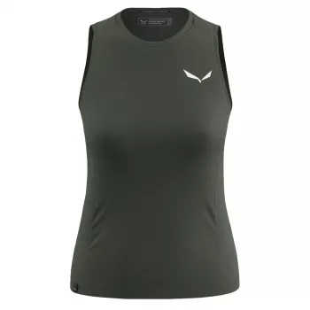 Ženska Salewa Puez Dry majica bez rukava - M, Dark Olive
