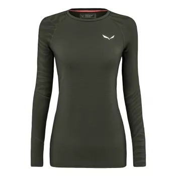 Ženski termo gornji dio Salewa Cristallo - Dark Olive
