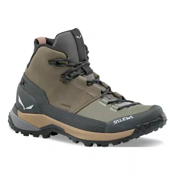 Salewa Puez Leather Mid PTX ženske planinarske cipele - Bungee Cord/Onyx - UK 6 (EU 39)
