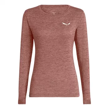SALEWA Puez Melange Dry ženska majica dugih rukava Pink S