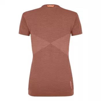 Salewa Zebru Medium Warm Merino T-shirt - Etruscan Red, veličina M