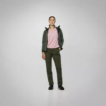 Salewa Puez Dolomia 2 ženske softshell hlače - Dark Olive, veličina S