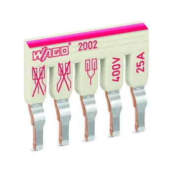 WAGO 2002-475 stepenasti most, 5-struki, izoliran, 25 A, svijetlosivi