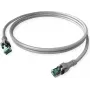 EasyLan DualBoot PushPull Cat.6a S/FTP patch kabel 10m - sivi