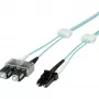 EasyLan optički Patch kabel SC Duplex na LC Duplex Multimode OM3 2m Aqua