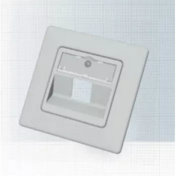 EasyLan CKVDUSL1R modulna kutija za 1 modul, uklj. središnju ploču i okvir za poklopac, 80 x 80 mm, bijela