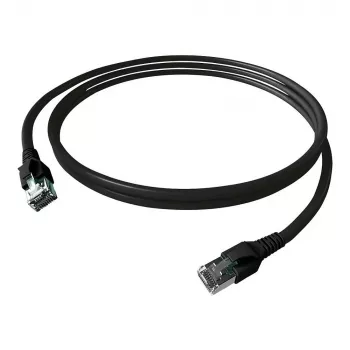 EasyLan FlexBoot Patch kabel Cat.6A S/FTP, crni 1,50m