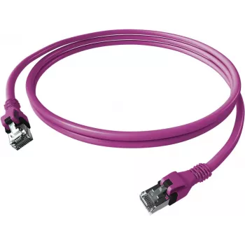 EASYLAN CPP1OVAVAV0050 DualBoot Push Patch kabel Cat.6A S/FTP oklopljeni ljubičasti 5,0m