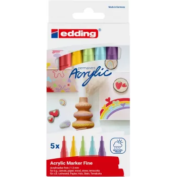 EDDING 5300 akrilni marker set razne boje 1,0 - 2,0 mm 5 komada (4-5300-5S-2)
