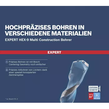 BOSCH EXPERT HEX-9 Multi Construction set višenamjenskih svrdla 8-dijelni (2608901455)