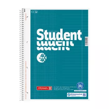 BRUNNEN College blok Student DUO DIN A4 s crtom i kockicama