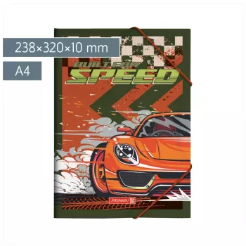 BRUNNEN Fast Wheels mapa za dokumente A4 crveno-zelena