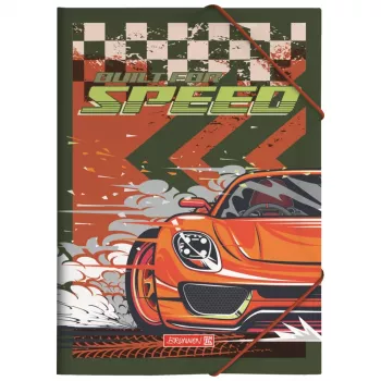 BRUNNEN Fast Wheels mapa za dokumente A4 crveno-zelena