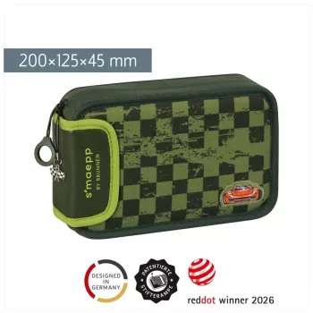 BRUNNEN punjena pernica s'maepp Fast Wheels zeleno-svijetlozelena 16-dijelna, 20,0 x 4,5 cm (1049120521)