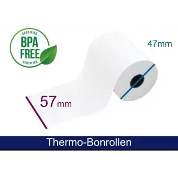 ARTDEV Thermal Paper Roll 57x47x12 mm 25 m 48 g/m² Pre-printed Debit Text