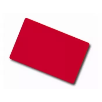 ARTDEV Blank Red PVC Card - 30mil 0.76mm - CR80 - Single